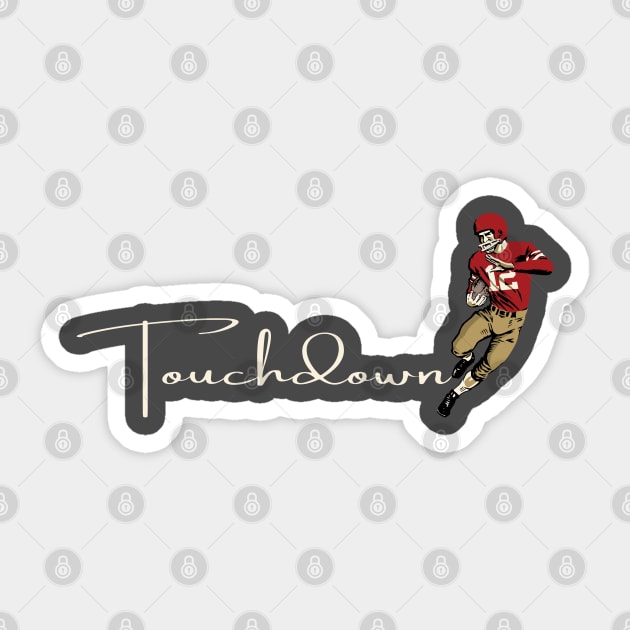 Touchdown 49ers! Sticker by Rad Love